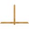 Ekena Millwork Eugene Rough Sawn Timber Gable Bracket, Western Red Cedar, 72"W x 48"H x 4"D x 4"F, 16/12 Pitch GBW072X48X0404EUG00RWR - alternate 1